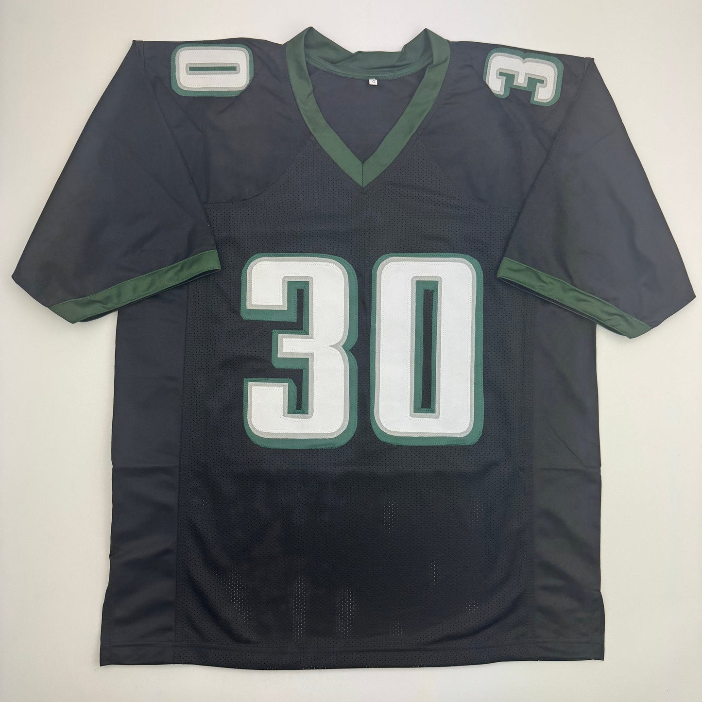 Autographed/Signed Jihaad Campbell Philadelphia Black Football Jersey Beckett BAS COA