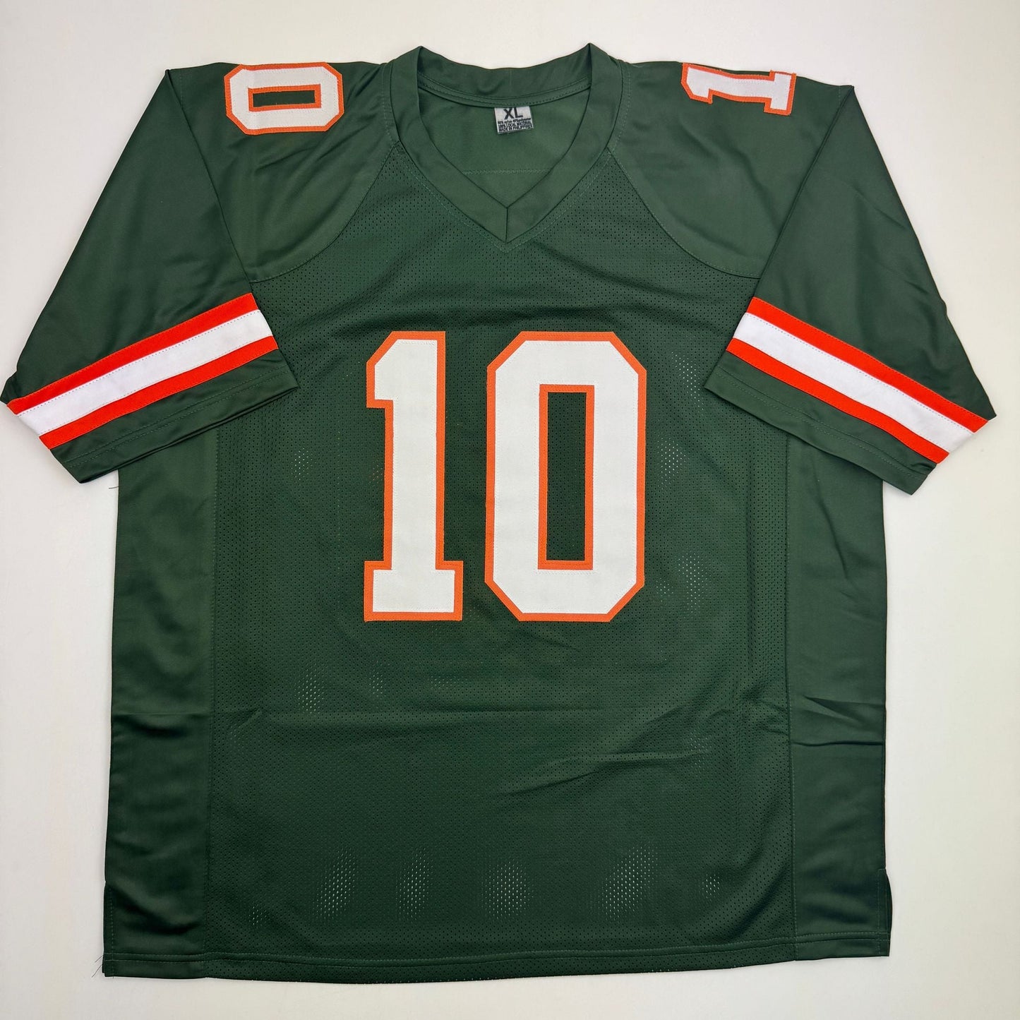Autographed/Signed Malachi Toney Miami Green College Football Jersey JSA COA