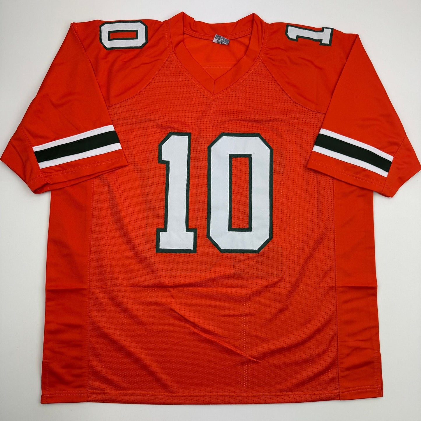 Autographed/Signed Malachi Toney Miami Orange College Football Jersey JSA COA