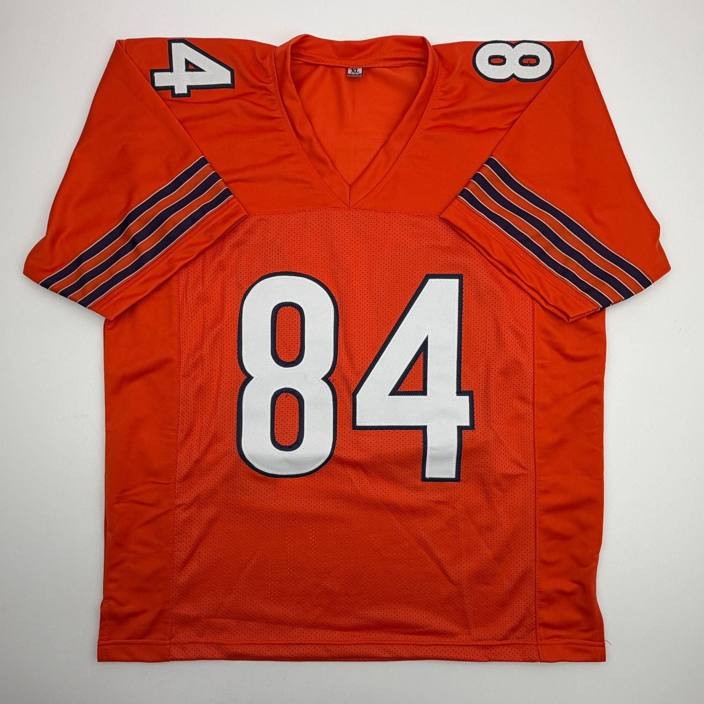 Autographed/Signed Colston Loveland Chicago Orange Football Jersey Beckett BAS COA