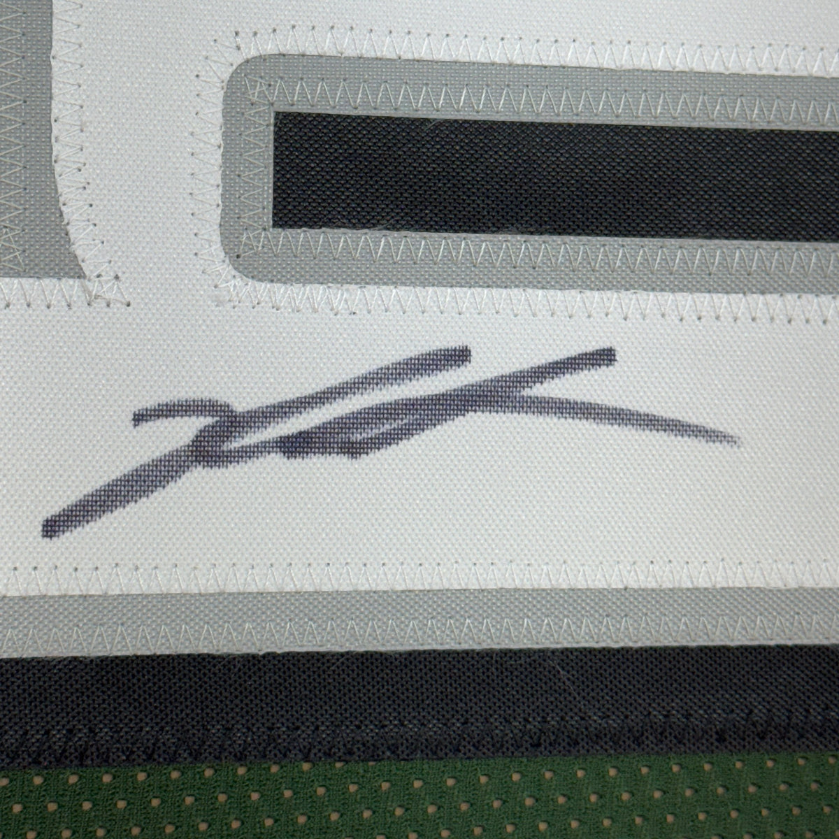 Framed Autographed/Signed Jalen Carter 35x39 Philadelphia Green Football Jersey Beckett BAS COA