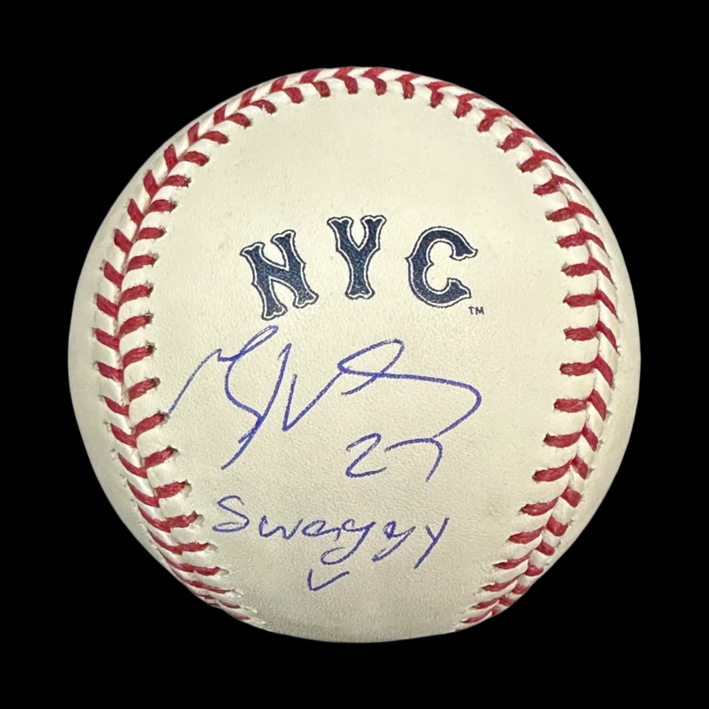 Mark Vientos Signed "Swaggy V" Rawlings City Connect League Baseball BAS