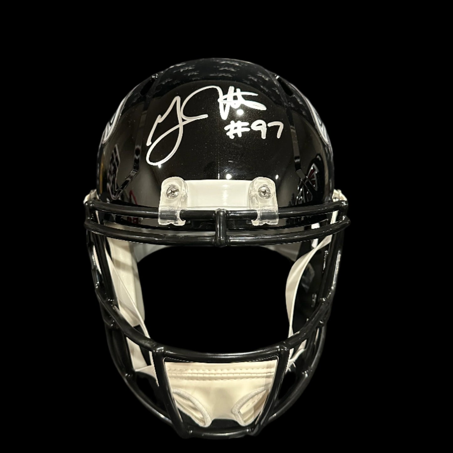 Grady Jarrett Signed Full Size Speed Replica Falcons Helmet BAS Auth