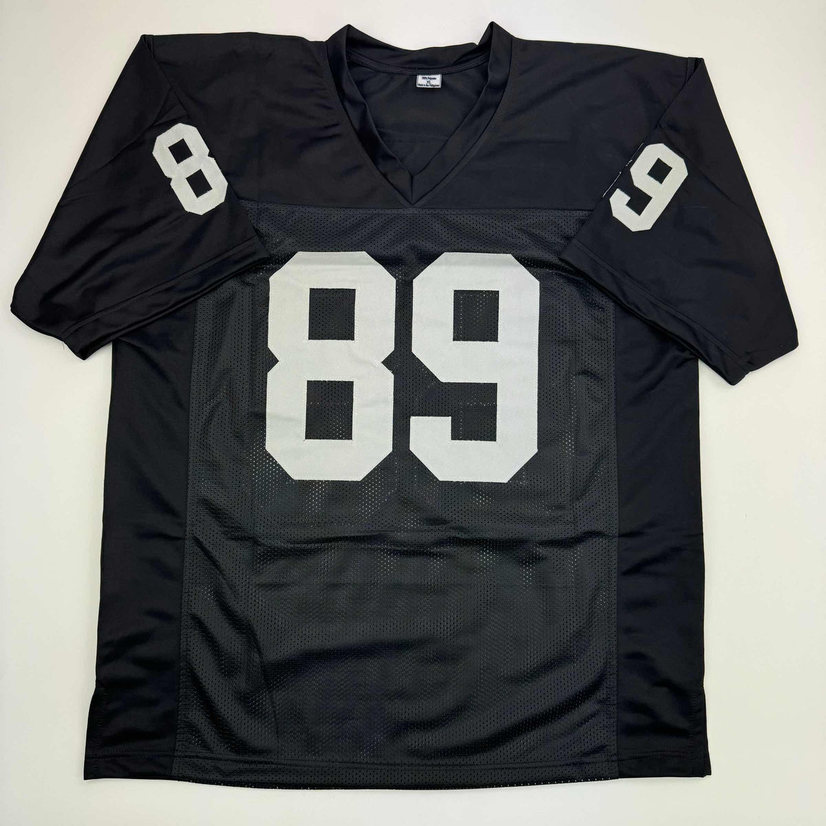 Autographed/Signed Brock Bowers Las Vegas Oakland Black Football Jersey Beckett BAS COA