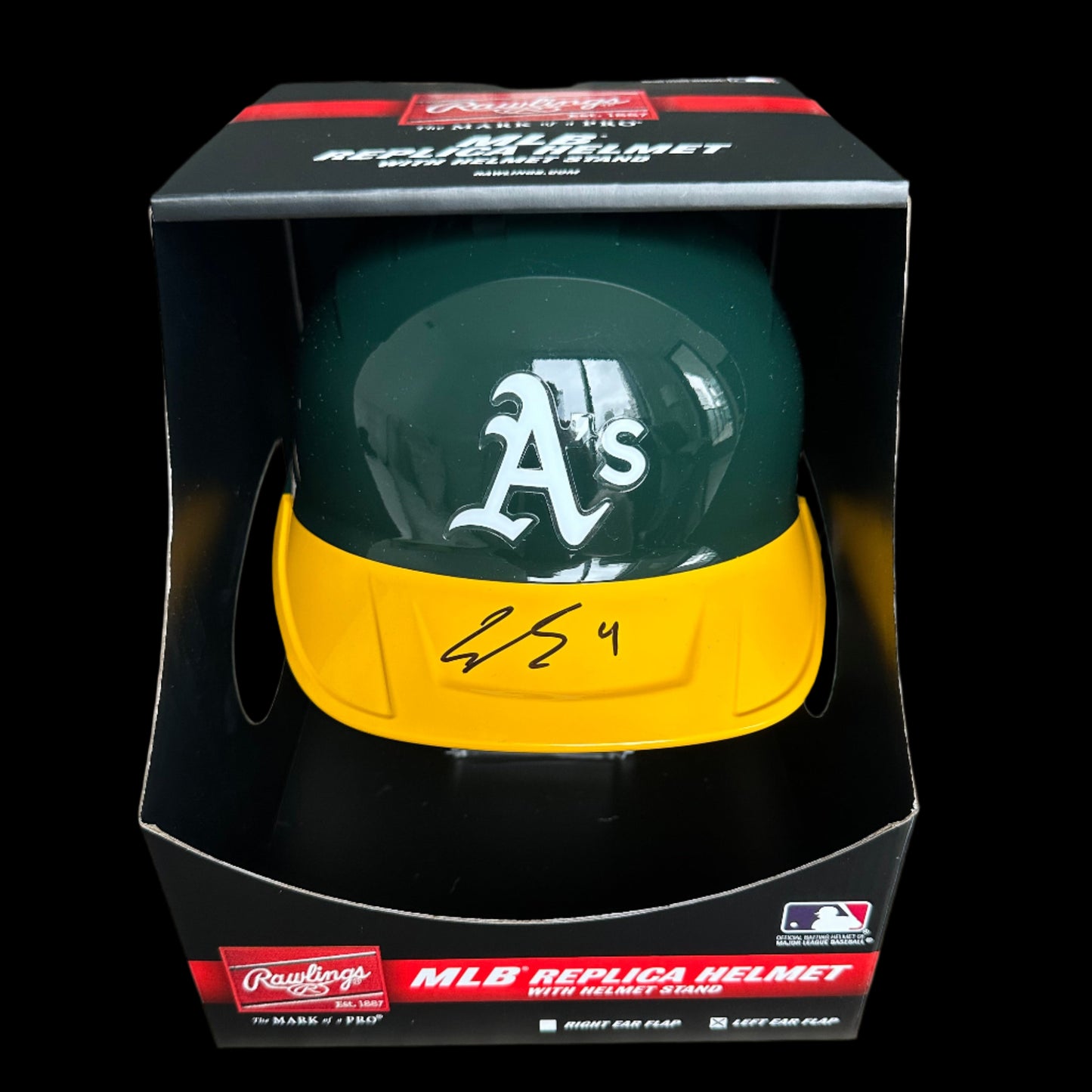Lawrence Butler Autographed Signed Athletics Full Size Helmet BAS Auth