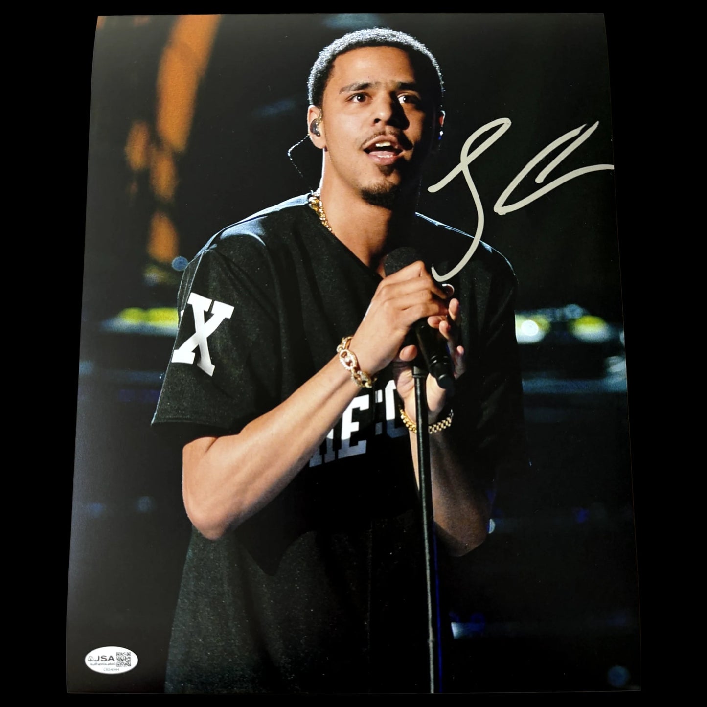 J. Cole Signed Autographed 11x14 Photo JSA Auth #2