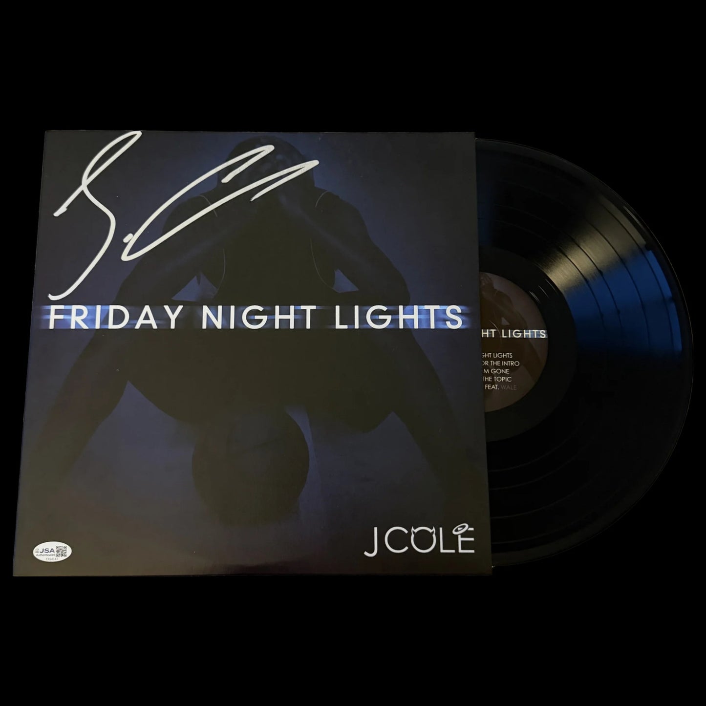 J. Cole Signed Autographed Friday Night Lights Vinyl JSA Auth