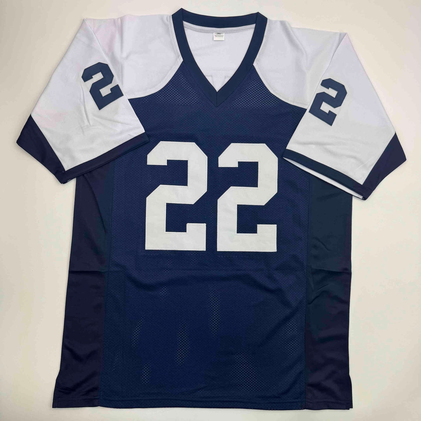 Autographed/Signed Emmitt Smith Dallas Thanksgiving Football Jersey Beckett BAS COA