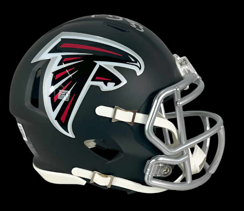 Michael Turner Atlanta Falcons Signed Speed Mini Helmet BAS Aut
