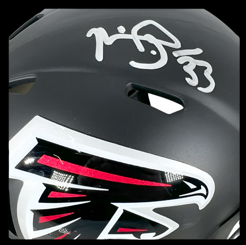 Michael Turner Atlanta Falcons Signed Speed Mini Helmet BAS Aut