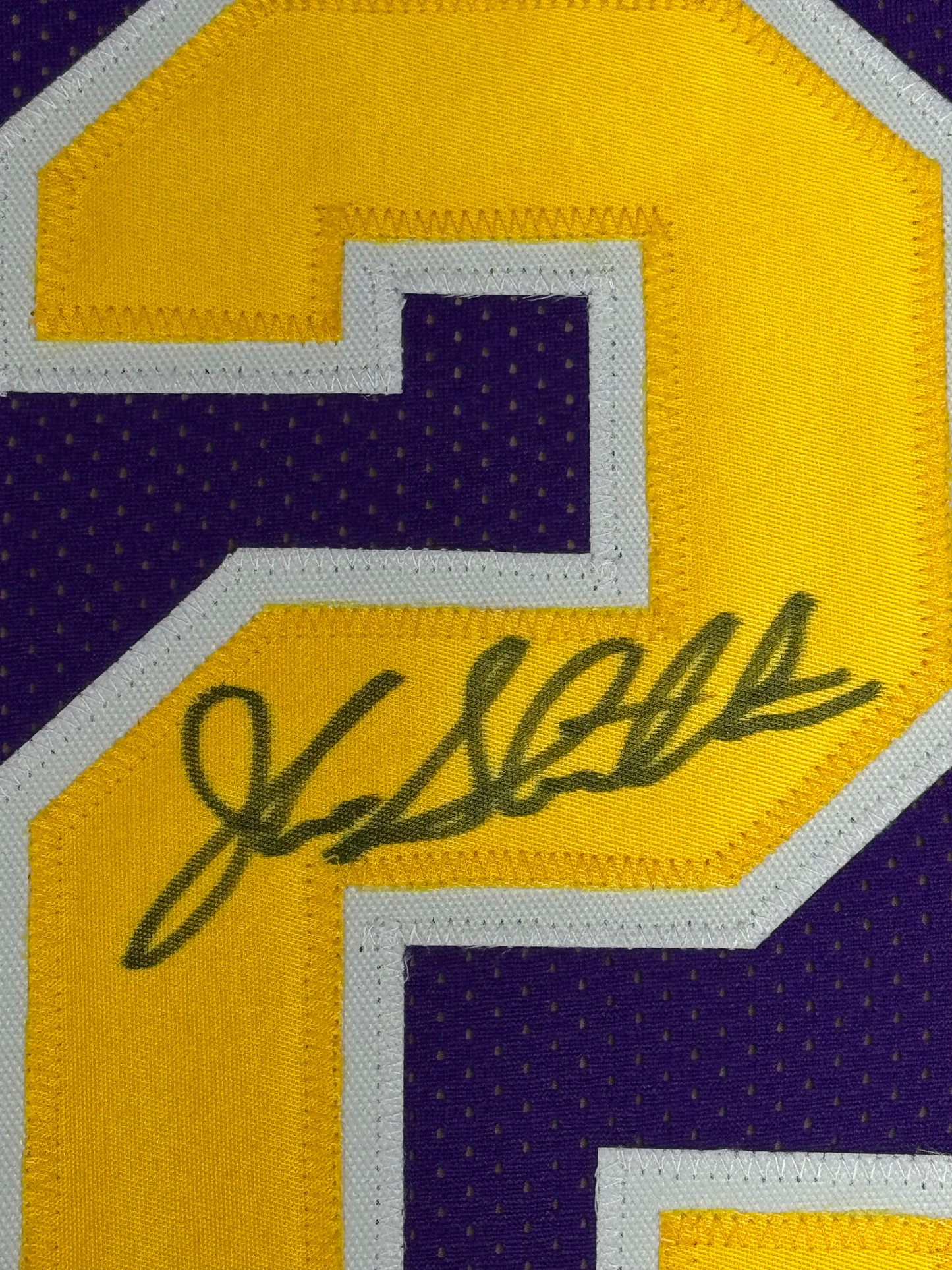 Framed Autographed/Signed John Stockton 35x39 Utah Purple Basketball Jersey Beckett BAS COA