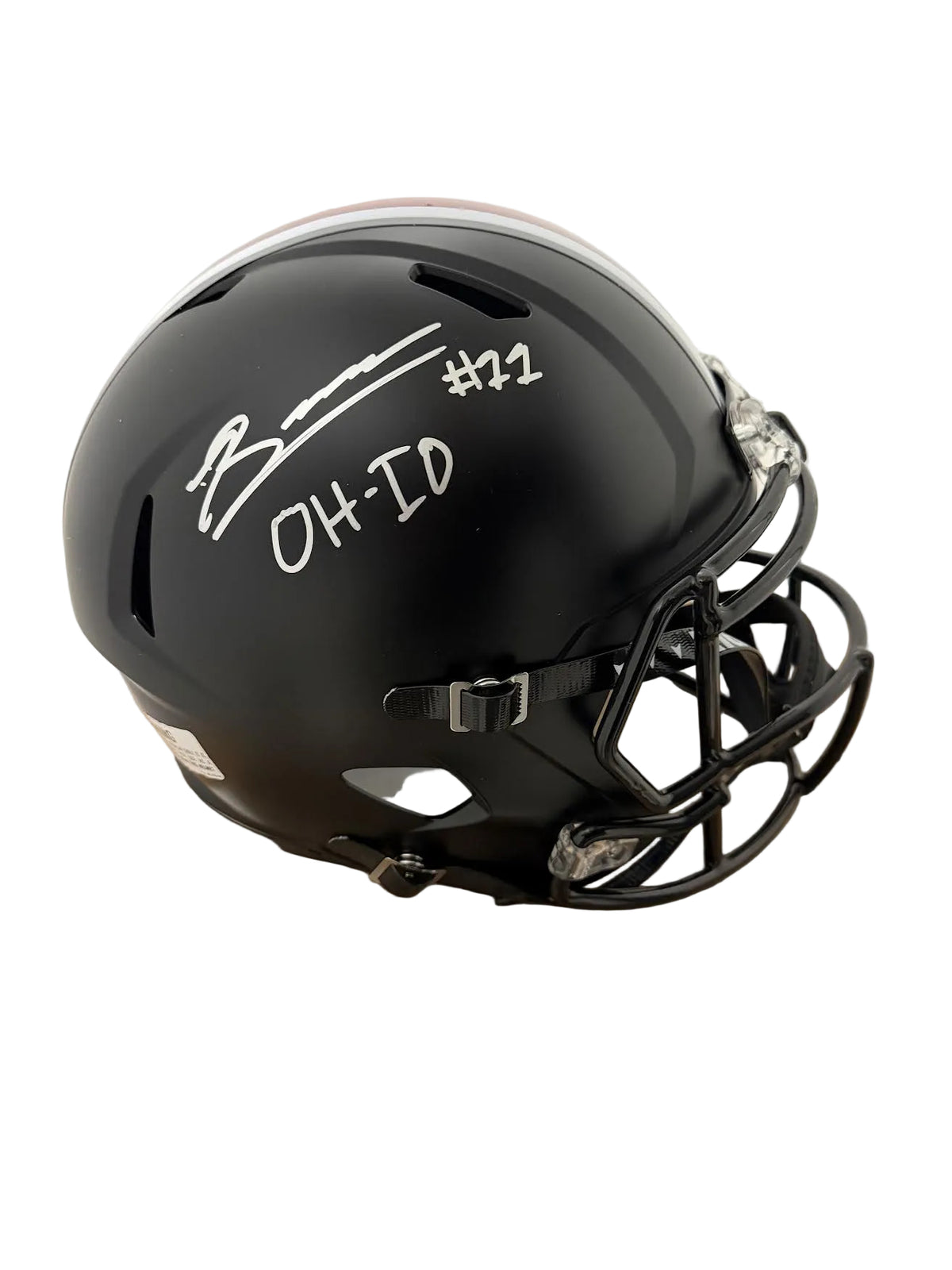 Brock Boyd Autographed “OH-IO” Ohio State Black Full Size Helmet JSA