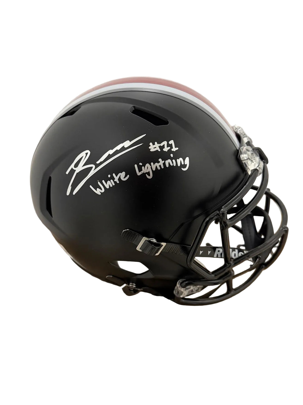 Brock Boyd Autographed “White Lightning” Ohio State Black Full Size Helmet JSA