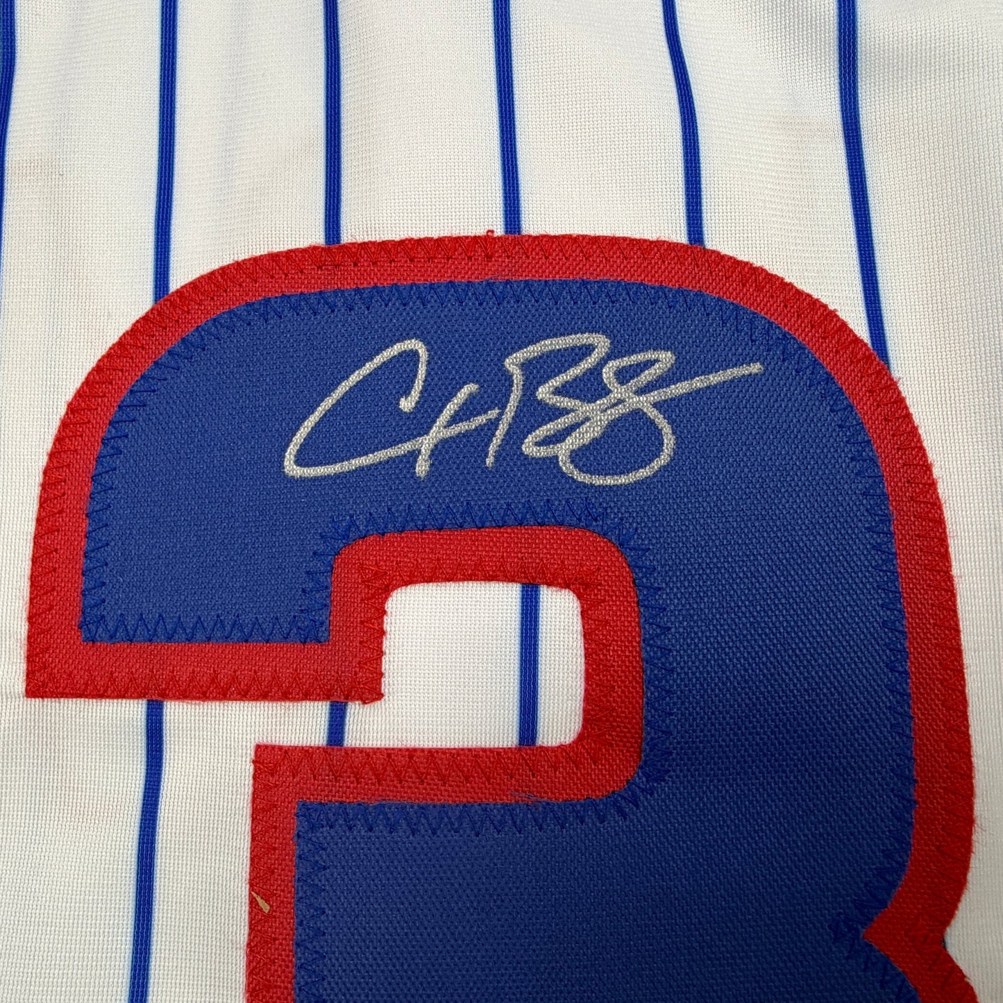 Autographed/Signed Alex Bregman Chicago Pinstripe Baseball Jersey Beckett BAS COA