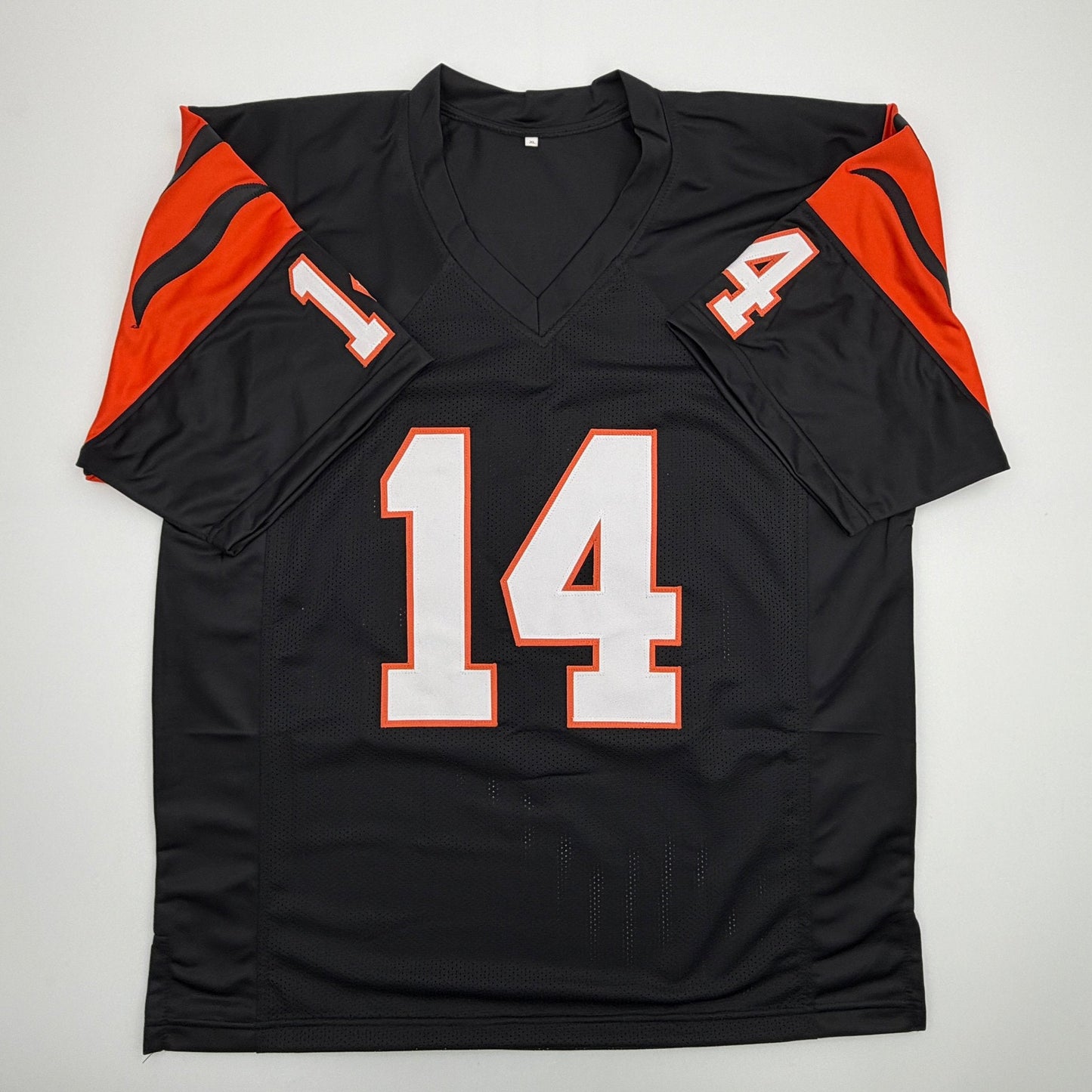 Autographed/Signed Ken Anderson Cincinnati Black Football Jersey Beckett BAS COA