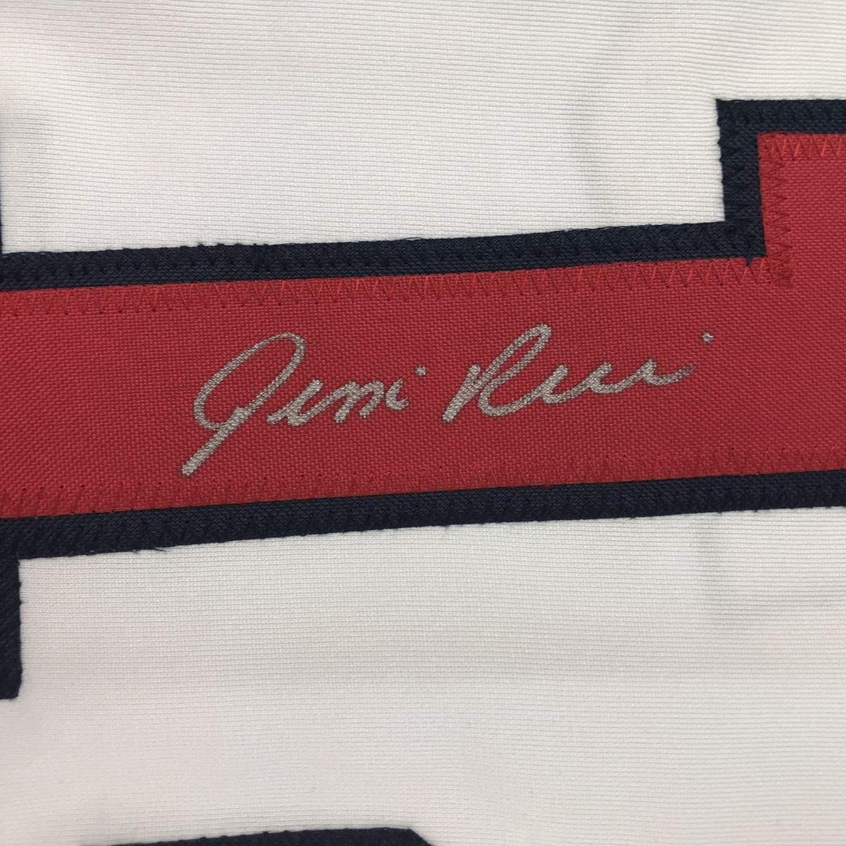 Autographed/Signed Jim Rice Boston White Baseball Jersey JSA COA
