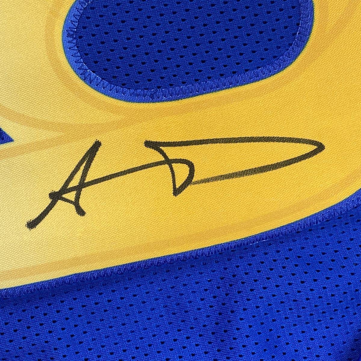 Autographed/Signed Aaron Donald Los Angeles LA Royal Blue Football Jersey Beckett BAS COA