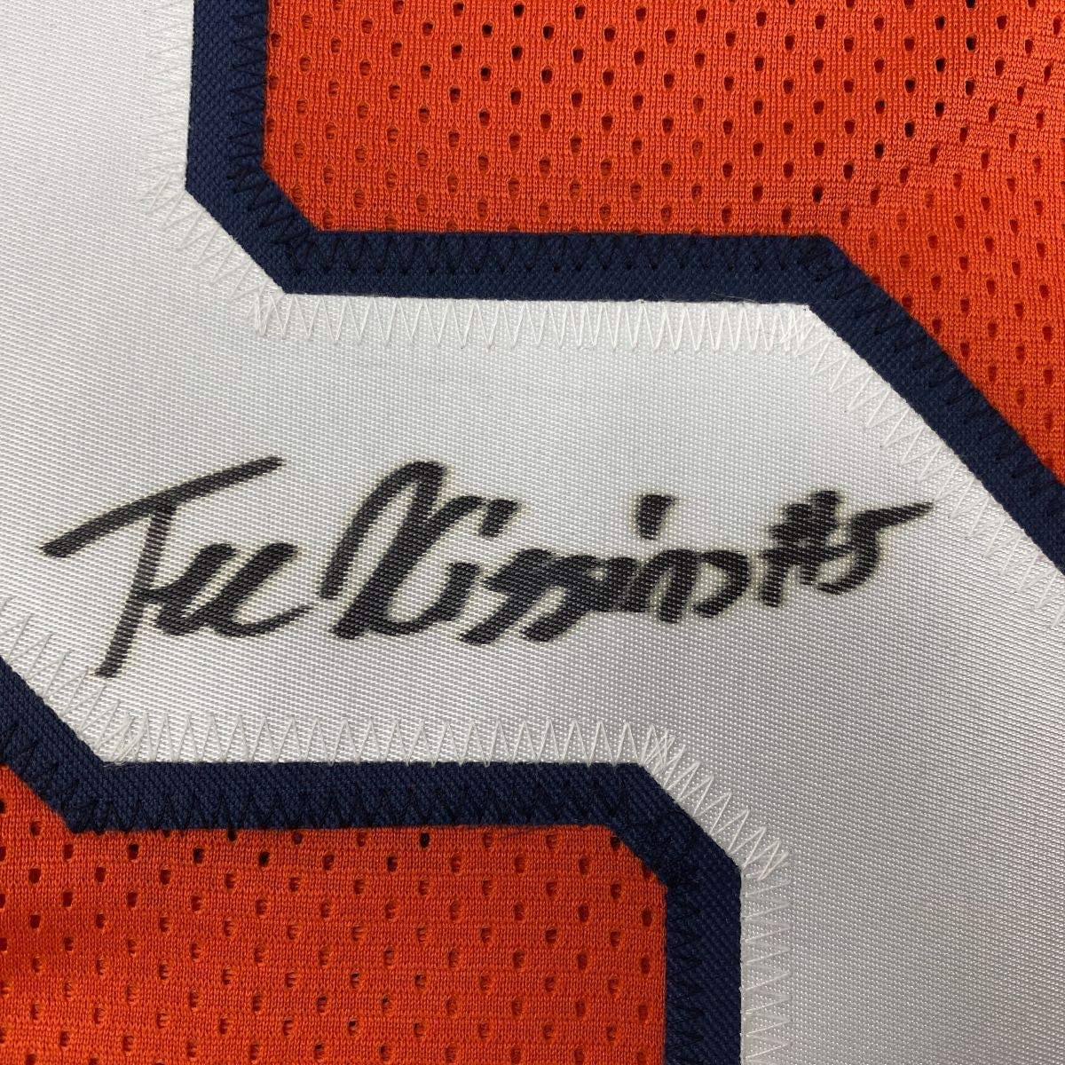 Framed Autographed/Signed Tee Higgins 35x39 Clemson Orange College Football Jersey JSA COA