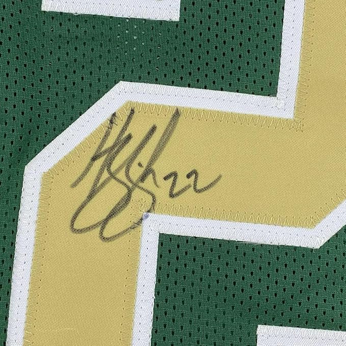 Framed Autographed/Signed JaDarian Price 35x39 Notre Dame Green College Football Jersey JSA COA