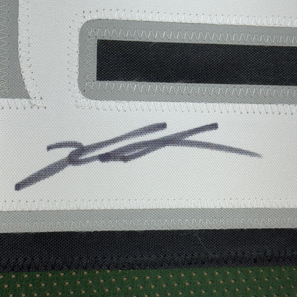 Framed Autographed/Signed Jalen Carter 35x39 Philadelphia Green Football Jersey Beckett BAS COA