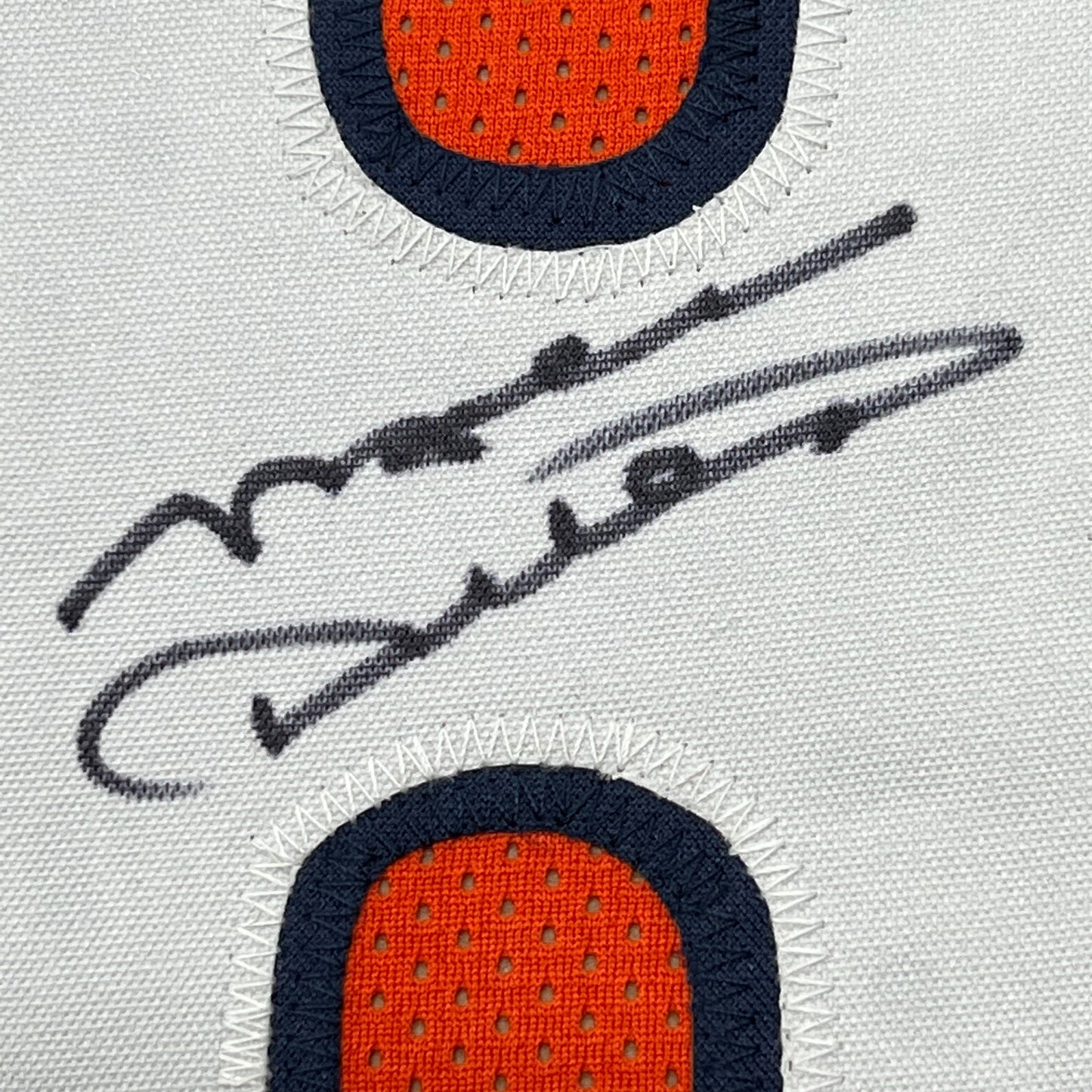 Framed Autographed/Signed Mike Ditka 35x39 Chicago Orange Football Jersey JSA COA