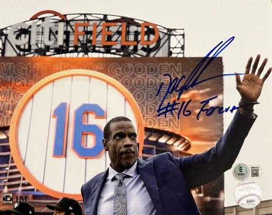 Doc Gooden Retirement 8x10 BAS Witness Auth