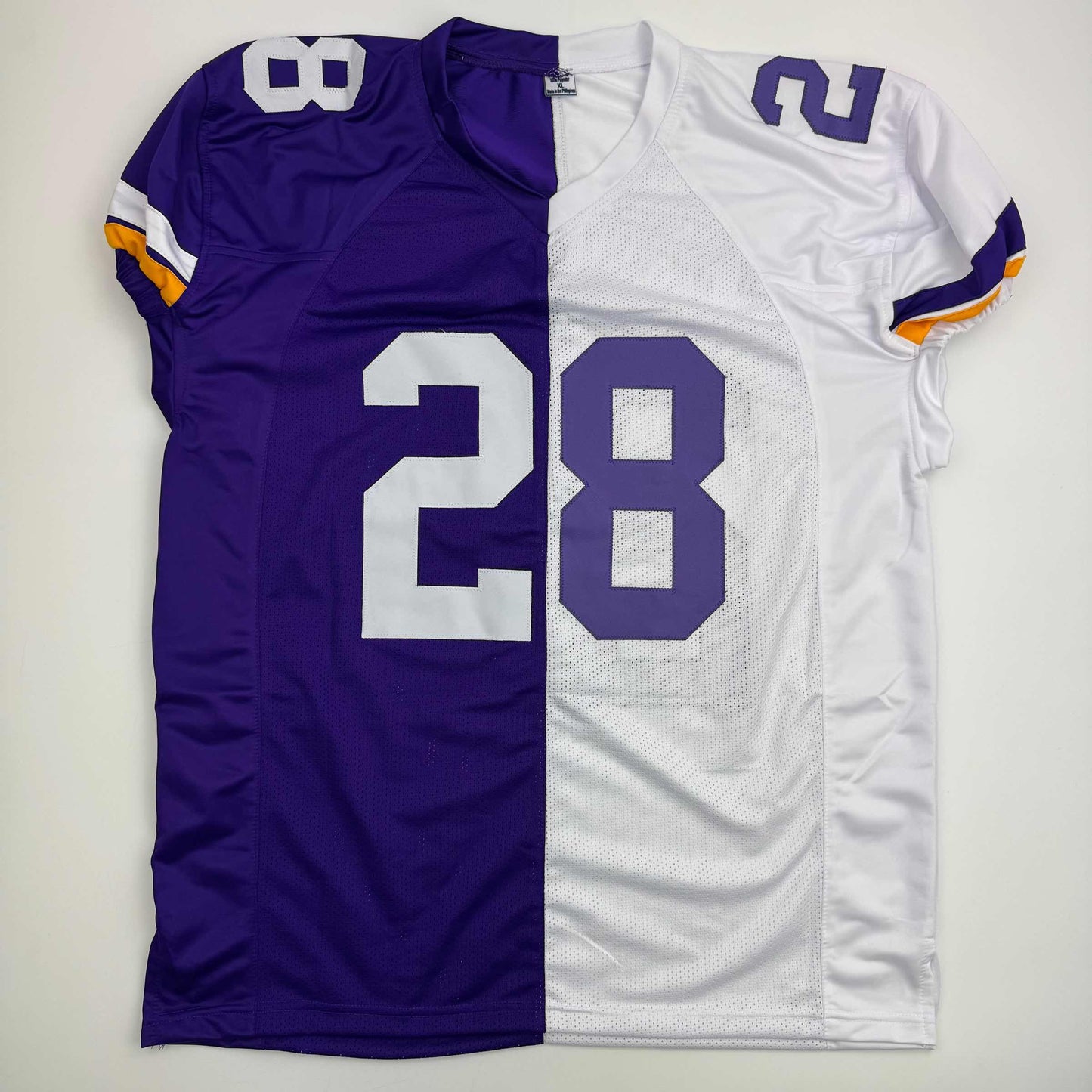 Autographed/Signed Adrian Peterson Minnesota Split Football Jersey JSA COA