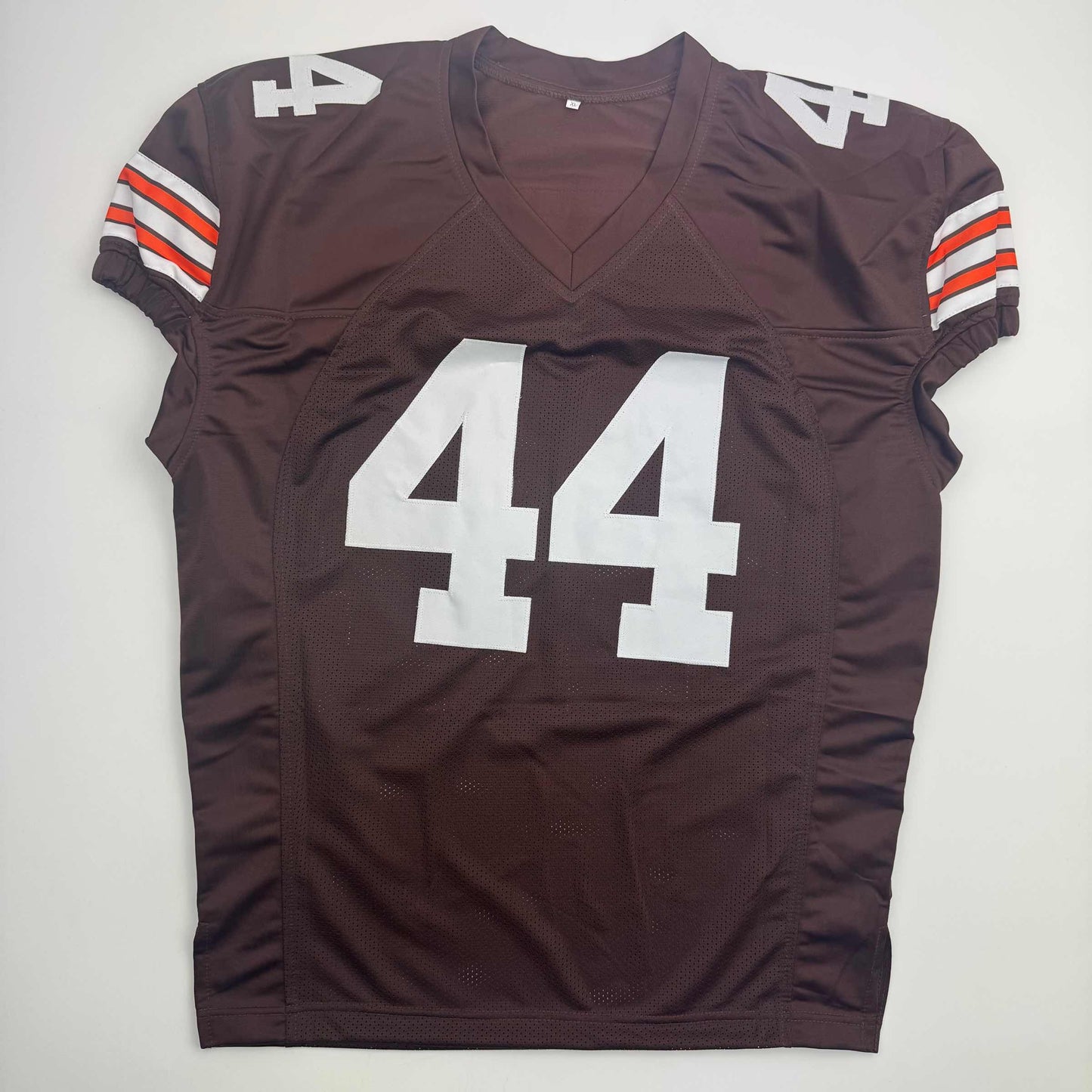 Autographed/Signed Harold Fannin Jr. Cleveland Football Brown Jersey JSA COA