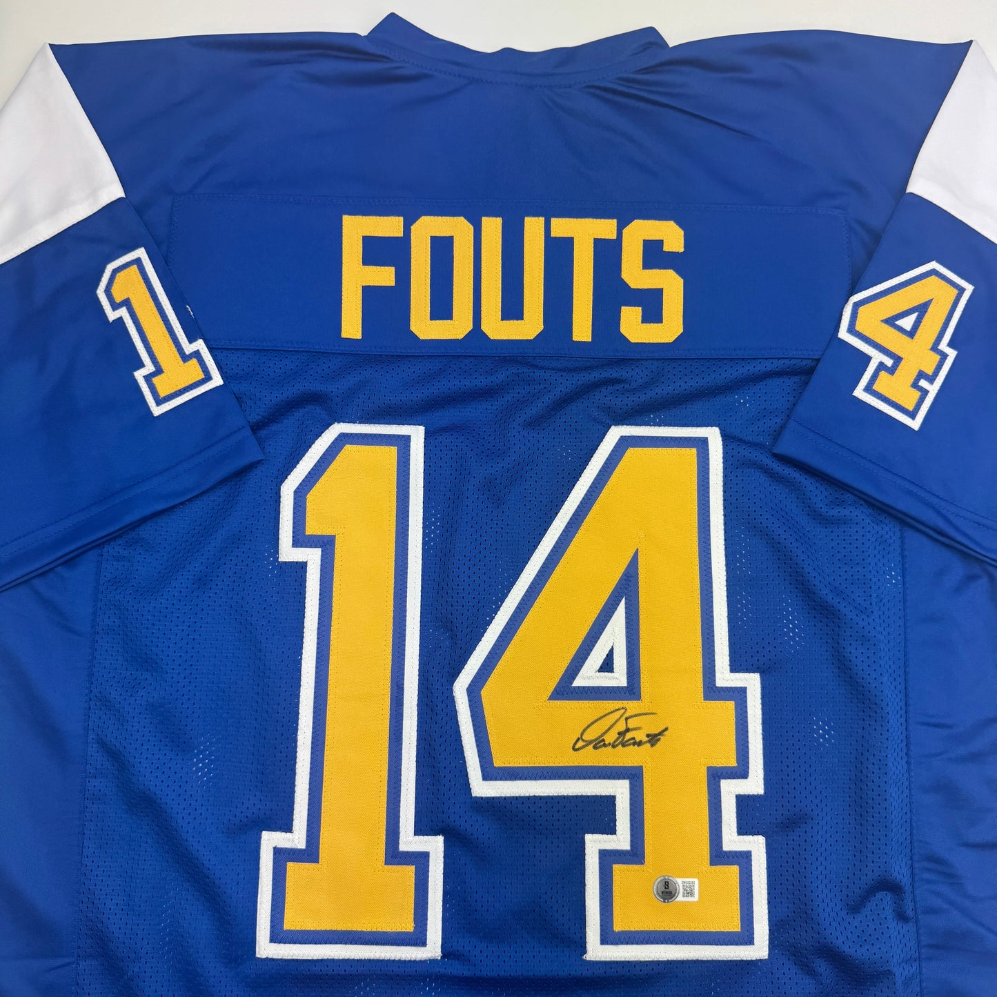 Autographed/Signed Dan Fouts San Diego Royal Blue Football Jersey JSA COA