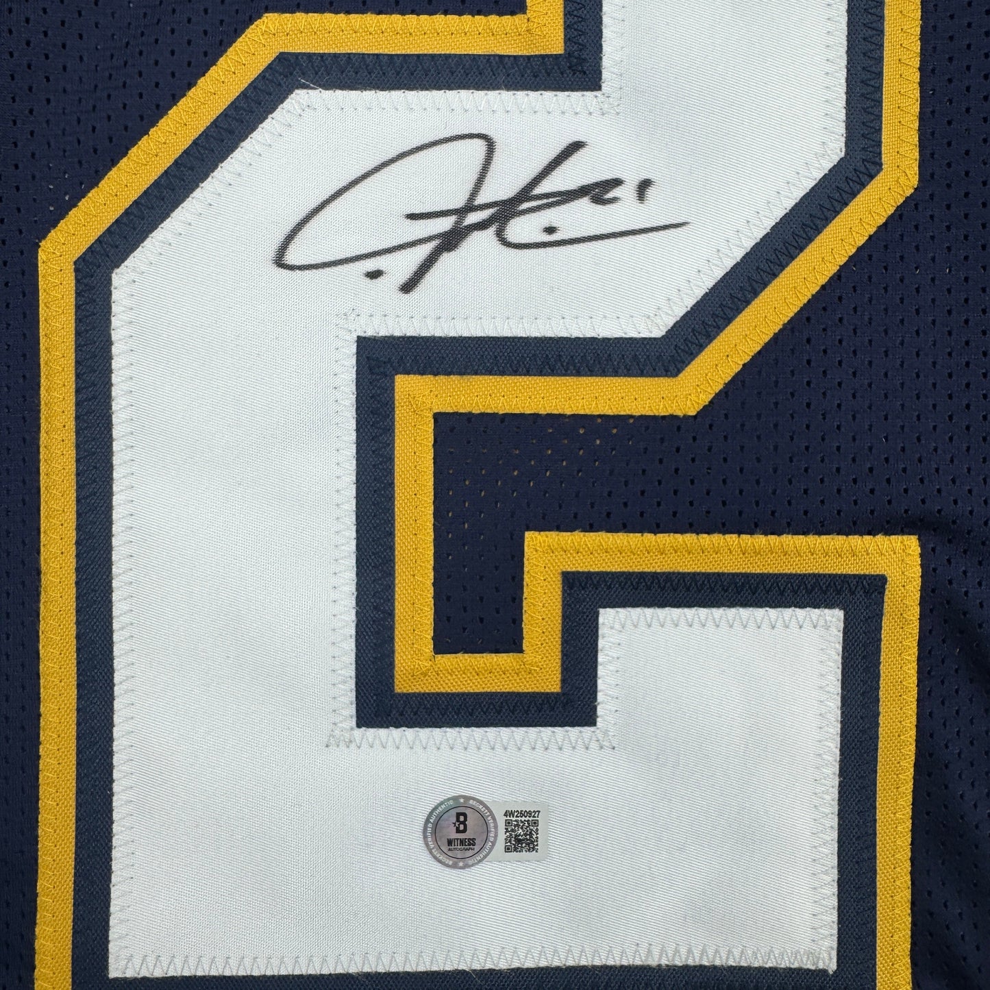 Autographed/Signed LaDainian Tomlinson San Diego Dark Blue Football Jersey JSA COA