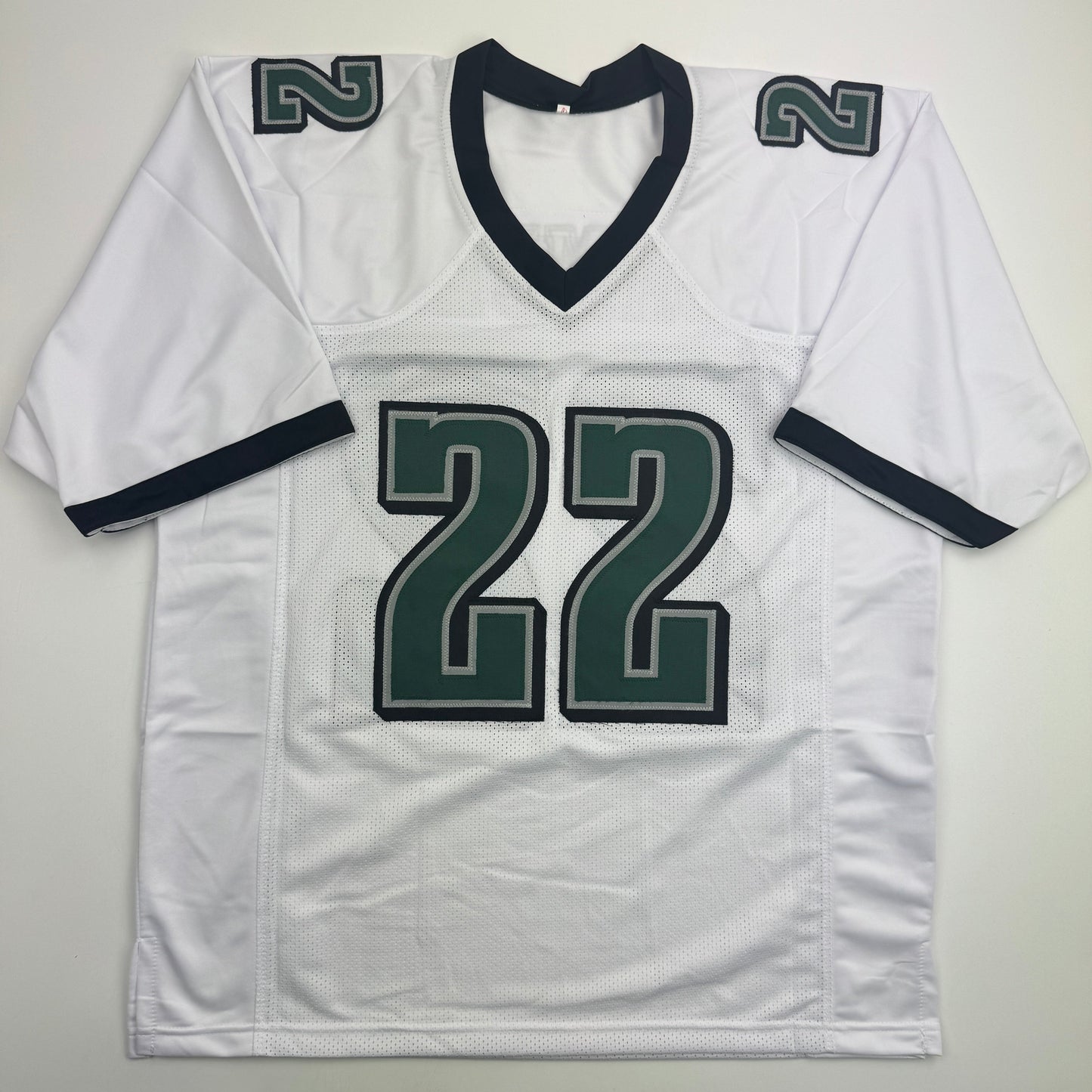 Autographed/Signed Asante Samuel Sr. Philadelphia White Football Jersey JSA COA