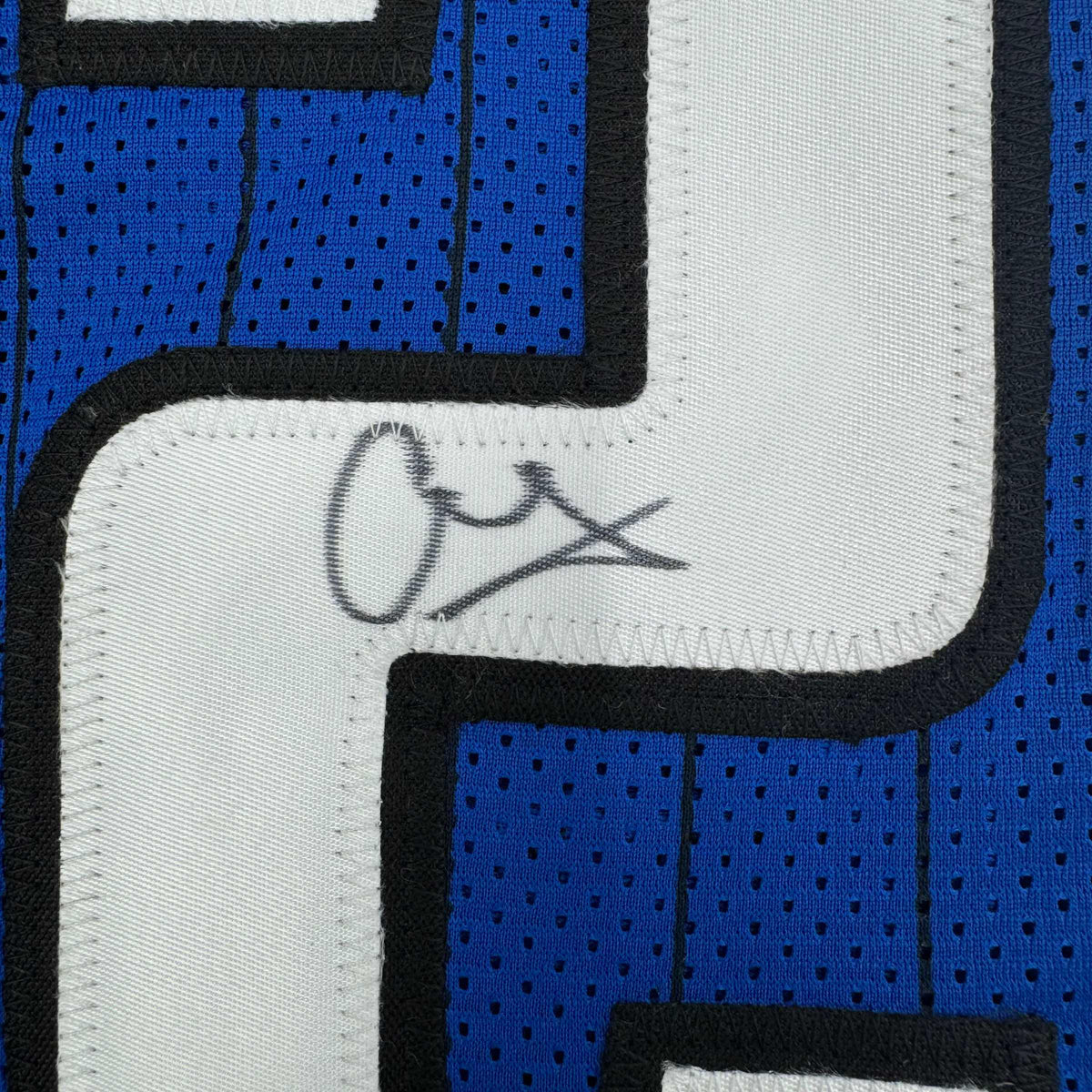 Framed Autographed/Signed Franz Wagner 35x39 Orlando Blue Basketball Jersey Beckett BAS COA