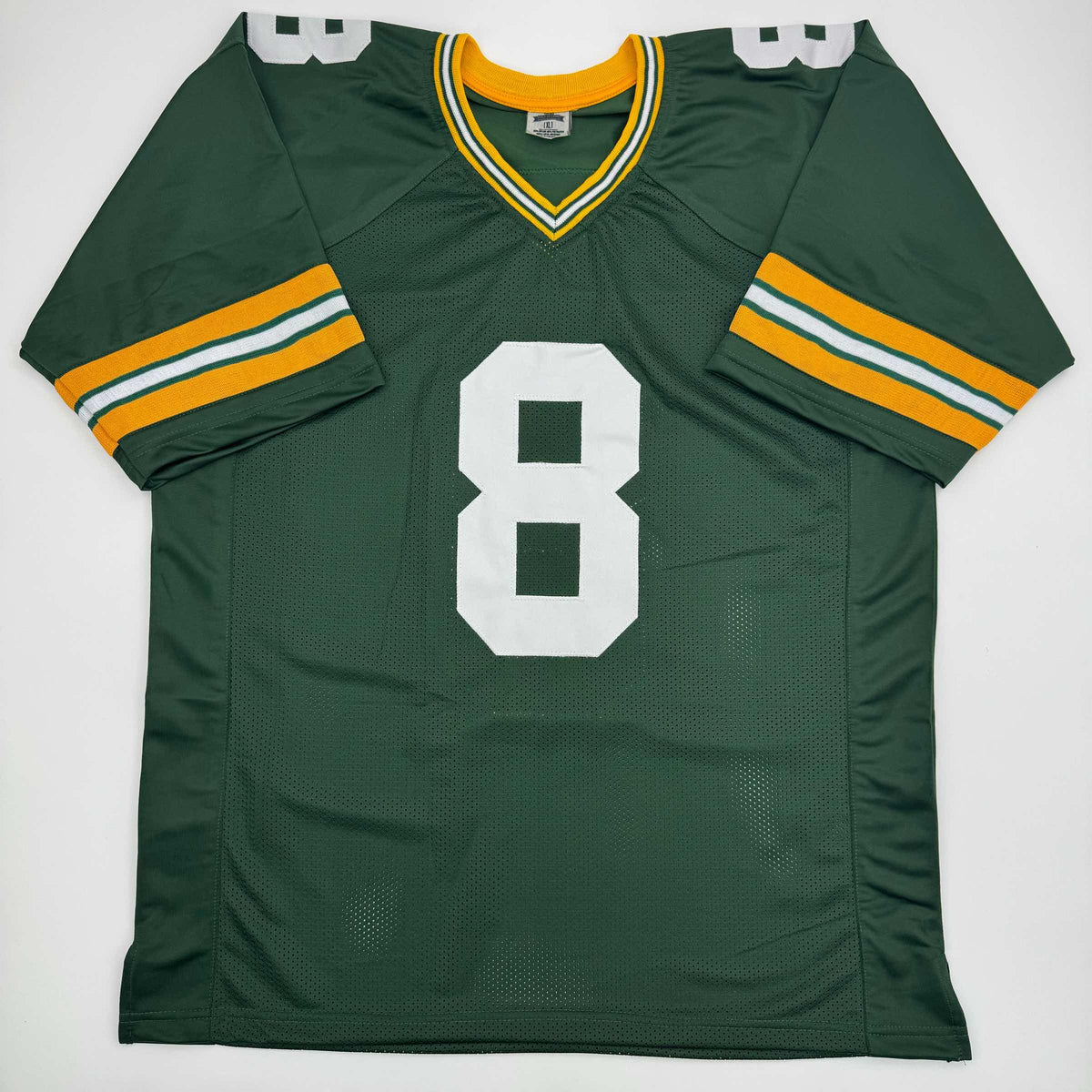 Autographed/Signed Josh Jacobs Green Bay Green Football Jersey Beckett BAS COA