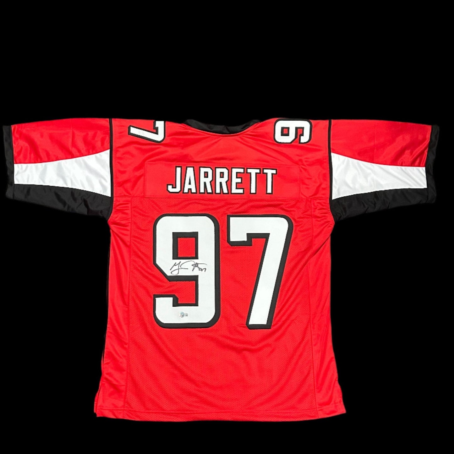 Grady Jarrett Signed Red Falcons Jersey BAS Auth