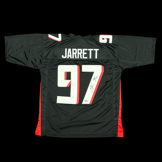 Grady Jarrett Signed Black Falcons Jersey BAS Auth