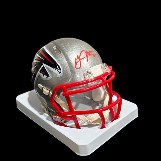 Grady Jarrett Signed Falcons Flash Mini Helmet BAS Auth