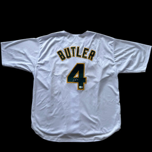 Lawrence Butler Autographed Signed Athletics White Custom Jersey BAS Auth