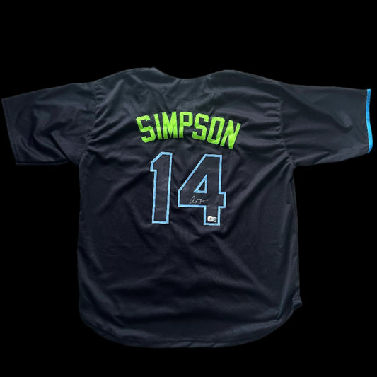 Chandler Simpson Autographed Rays City Connect Custom Jersey BAS Auth