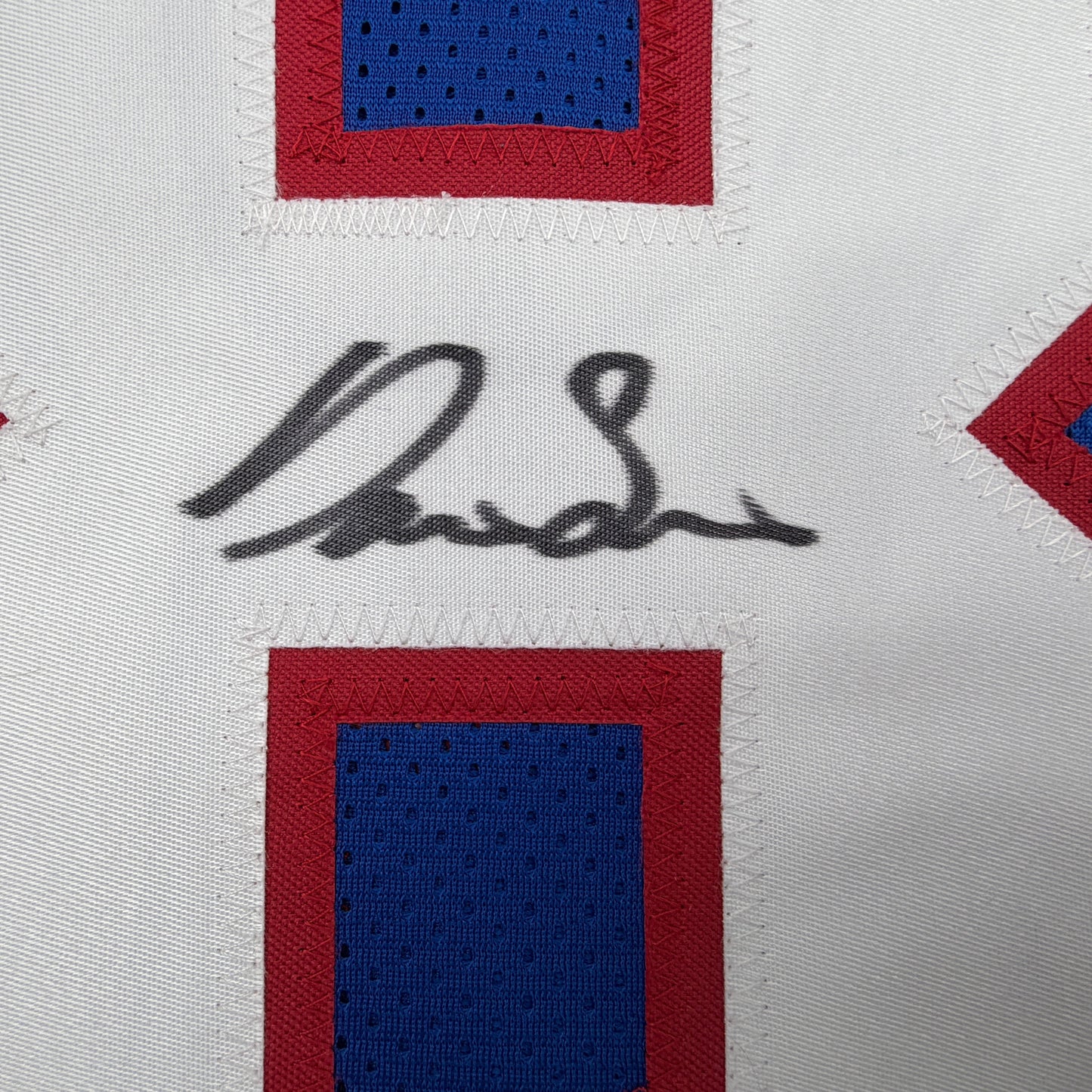 Autographed/Signed Darius Slayton New York Retro Blue Football Jersey JSA COA