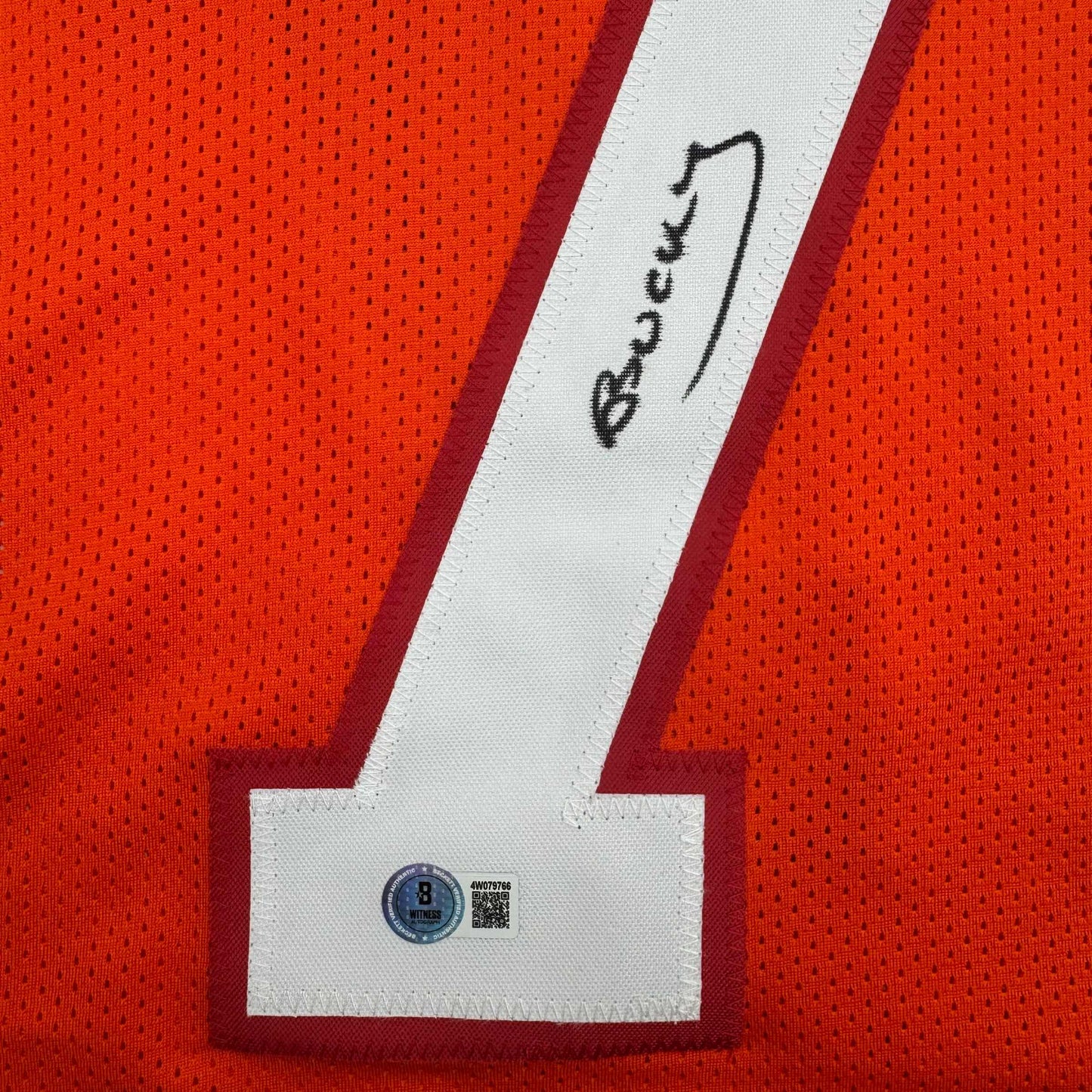Autographed/Signed Bucky Irving Tampa Bay Orange Creamsicle Retro Throwback Football Jersey Beckett BAS COA