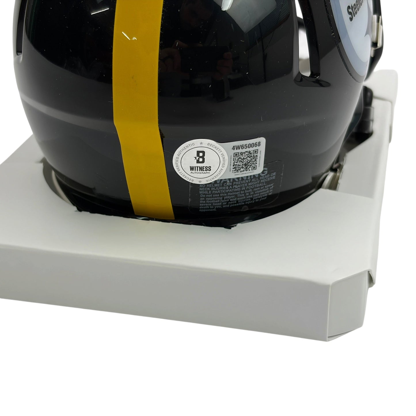 Autographed/Signed Hines Ward Pittsburgh Steelers Mini Football Helmet Beckett BAS COA