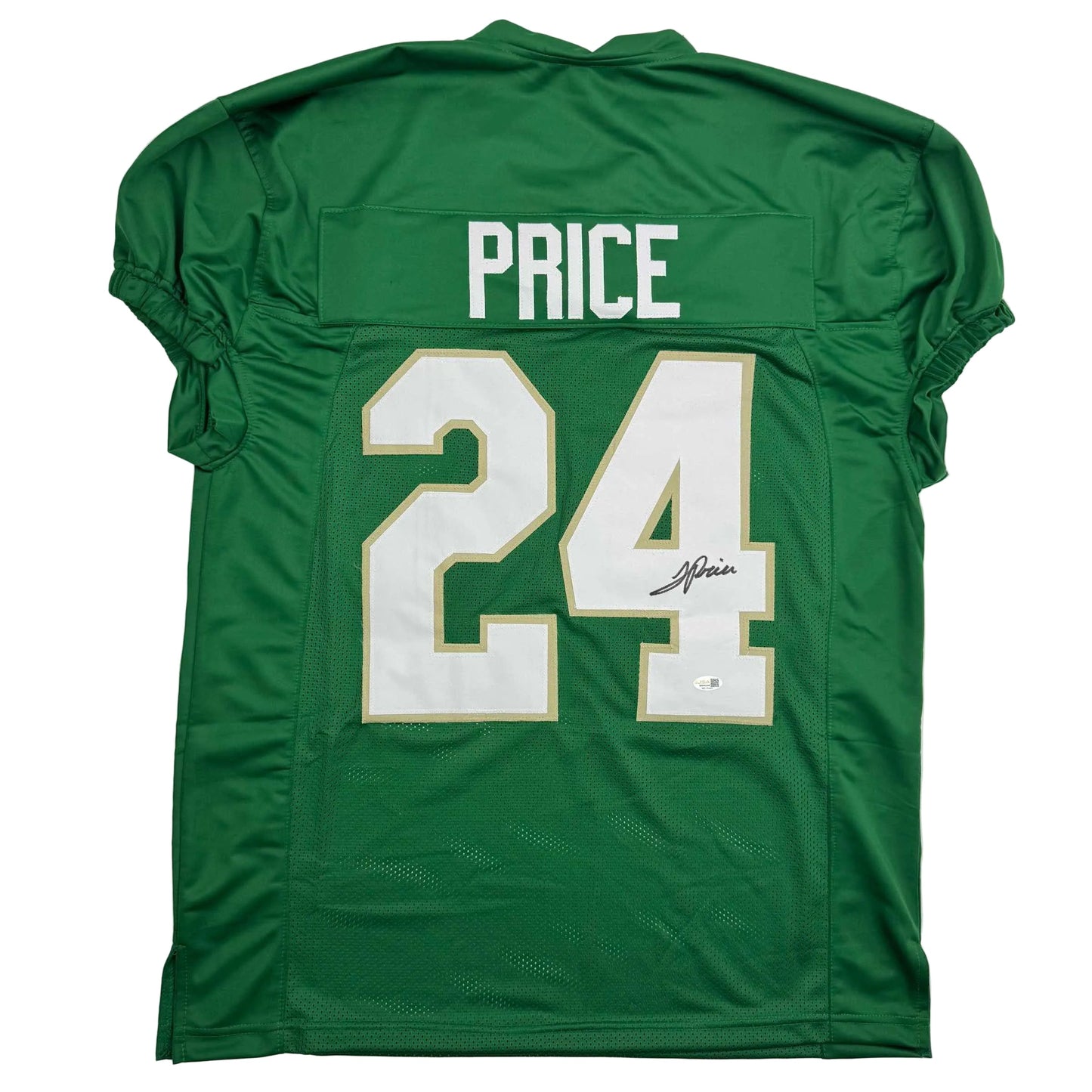 Autographed/Signed JaDarian Price Notre Dame Green College Football Jersey JSA COA