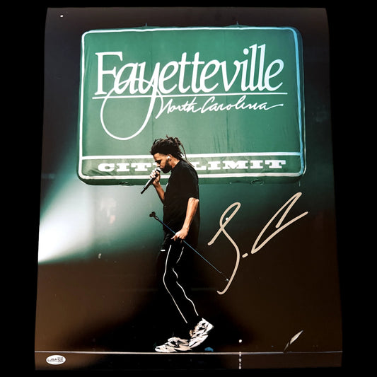 J. Cole Signed Autographed 16x20 Photo JSA Auth