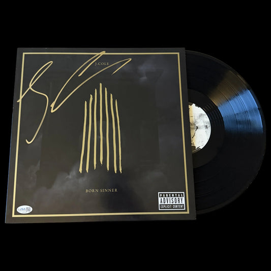 J. Cole Signed Autographed Born Sinner Vinyl JSA Auth