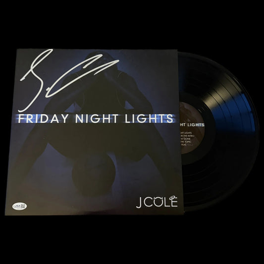 J. Cole Signed Autographed Friday Night Lights Vinyl JSA Auth