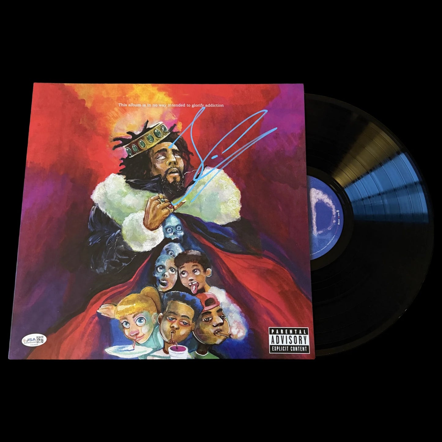 J. Cole Signed Autographed KOD Vinyl JSA Auth