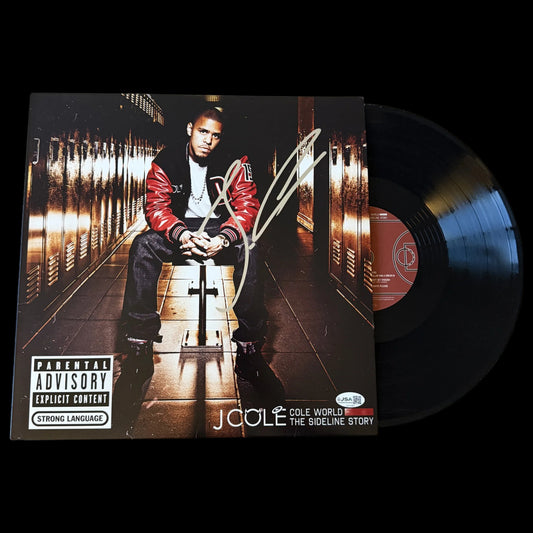 J. Cole Signed Autographed Cole World: The Sideline Story Vinyl JSA Auth