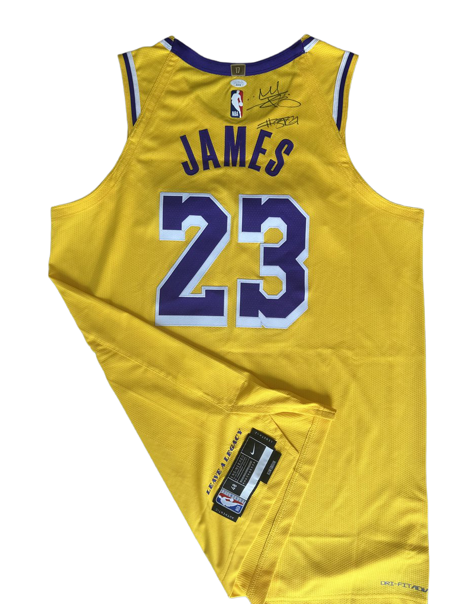 LeBron James Signed "#STG" Authentic Nike Lakers #23 Jersey JSA LOA