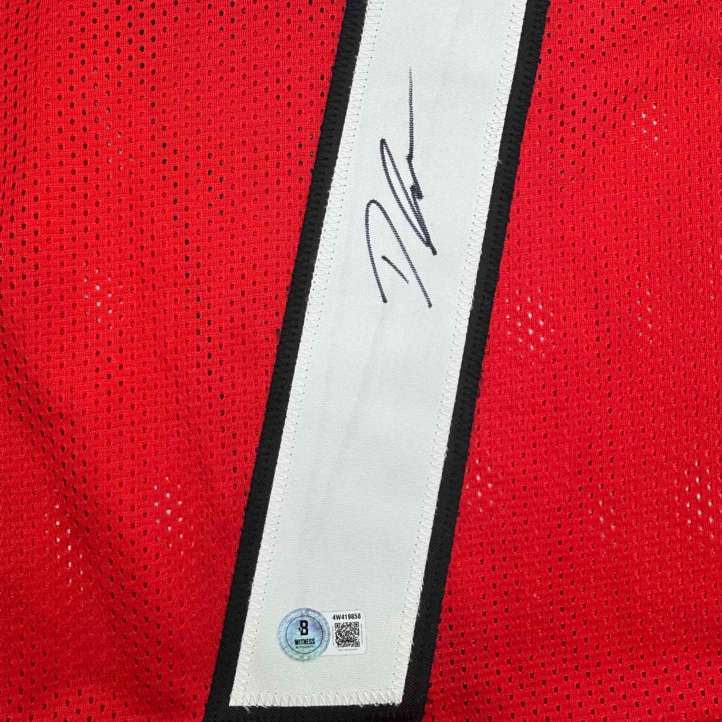 Autographed/Signed D'Andre Swift Georgia Red College Football Jersey Beckett BAS COA