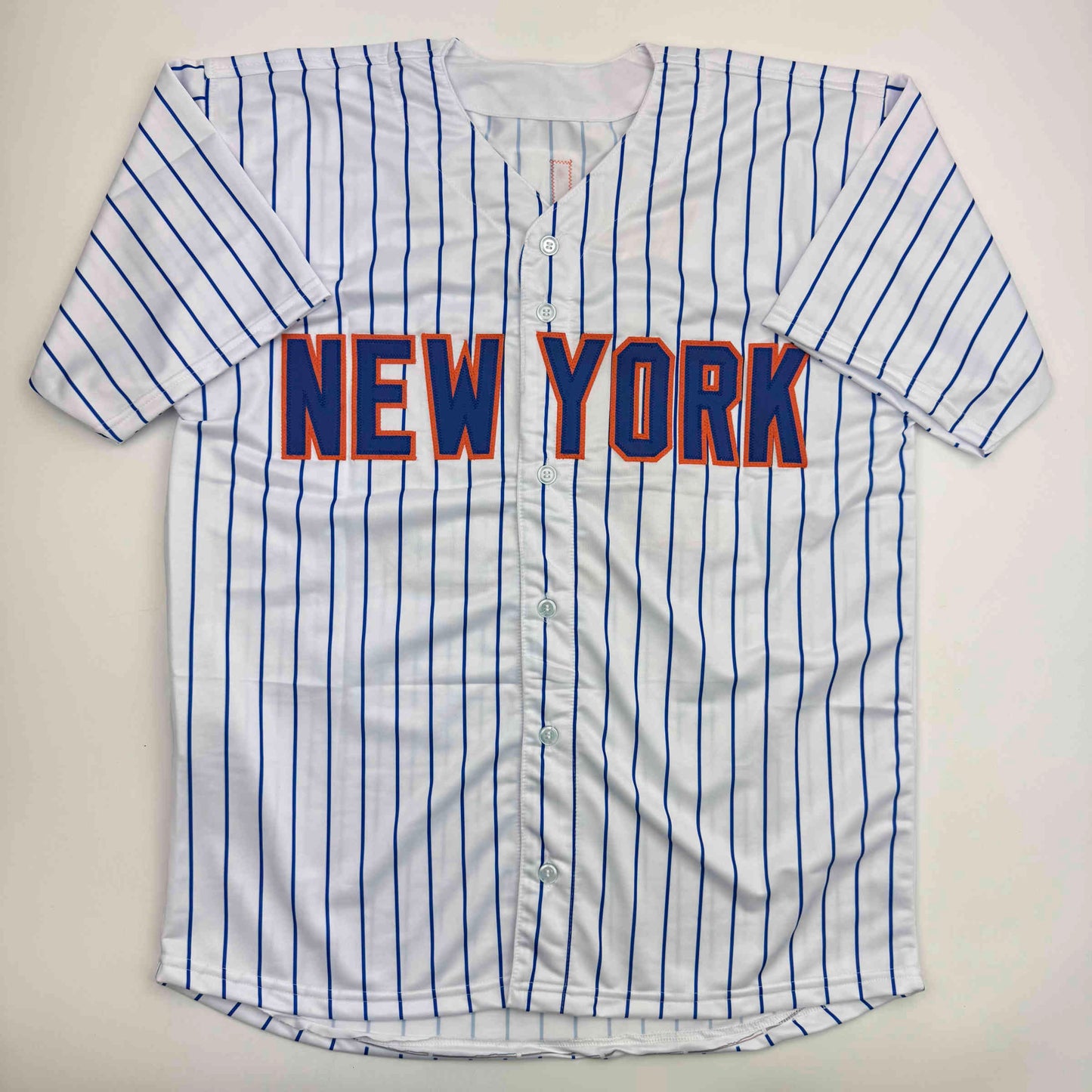 Autographed/Signed Bartolo Colon Inscribed Big Sexy New York Pinstripe Baseball Jersey Beckett BAS COA